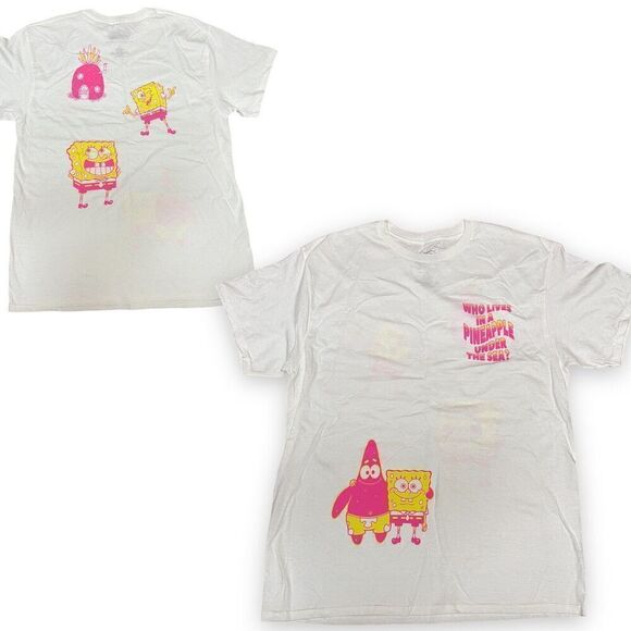SpongeBob SquarePants Tops - SpongeBob SquarePants T-Shirt Adul L Patrick Pineapple Bikini Bottom Nickelodeon